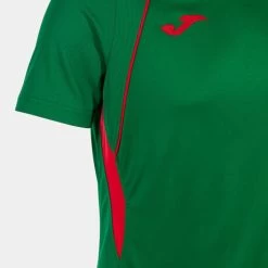 JOMA Camiseta Manga Corta Hombre Championship VII Verde Rojo -Deportiva Ropa Tienda 103081.456 4