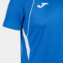 JOMA Camiseta Manga Corta Hombre Championship VII Royal Blanco -Deportiva Ropa Tienda 103081.702 4