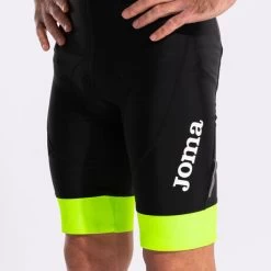 JOMA Culotte Hombre Crono Negro Amarillo Flúor -Deportiva Ropa Tienda 103096.121 14