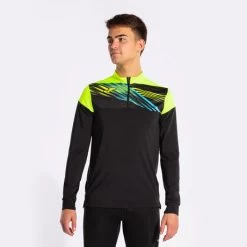 JOMA Sudadera Hombre Elite X Negro Amarillo Flúor -Deportiva Ropa Tienda 103100.121 5