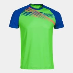 JOMA Camiseta Manga Corta Hombre Elite X Verde Flúor Royal -Deportiva Ropa Tienda 103101.027 3