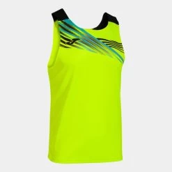 JOMA Camiseta Sin Mangas Hombre Elite X Amarillo Flúor Negro