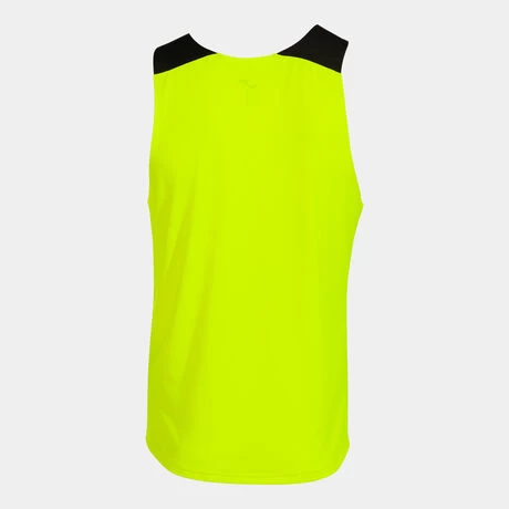 JOMA Camiseta Sin Mangas Hombre Elite X Amarillo Flúor Negro 4 JOMA Camiseta Sin Mangas Hombre Elite X Amarillo Flúor Negro - Imagen 2