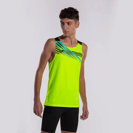 JOMA Camiseta Sin Mangas Hombre Elite X Amarillo Flúor Negro 5 JOMA Camiseta Sin Mangas Hombre Elite X Amarillo Flúor Negro - Imagen 3