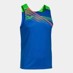 JOMA Camiseta Sin Mangas Hombre Elite X Royal Verde Flúor