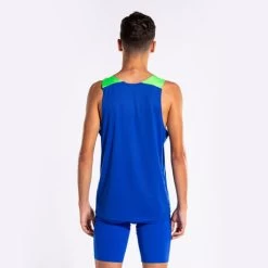 JOMA Camiseta Sin Mangas Hombre Elite X Royal Verde Flúor -Deportiva Ropa Tienda 103102.722 4