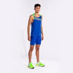 JOMA Camiseta Sin Mangas Hombre Elite X Royal Verde Flúor -Deportiva Ropa Tienda 103102.722 6