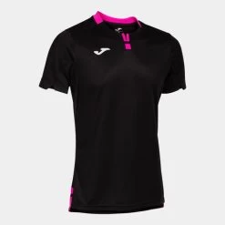 JOMA Camiseta Manga Corta Hombre Ranking Negro Rosa Flúor