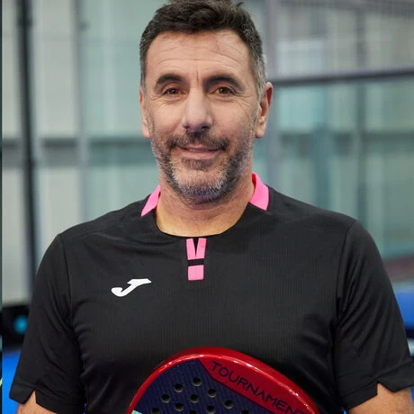 JOMA Camiseta Manga Corta Hombre Ranking Negro Rosa Flúor 4 JOMA Camiseta Manga Corta Hombre Ranking Negro Rosa Flúor - Imagen 2