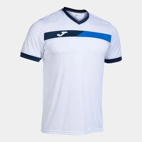 JOMA Camiseta Manga Corta Hombre Court Blanco Royal Marino 3 JOMA Camiseta Manga Corta Hombre Court Blanco Royal Marino