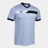 JOMA Camiseta Manga Corta Hombre Court Celeste Marino Blanco -Deportiva Ropa Tienda 103212.355 1