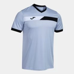 JOMA Camiseta Manga Corta Hombre Court Celeste Marino Blanco