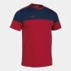 JOMA Camiseta Manga Corta Hombre Crew V Rojo Marino 1 JOMA Camiseta Manga Corta Hombre Crew V Rojo Marino -Deportiva Ropa Tienda 103296.603 1