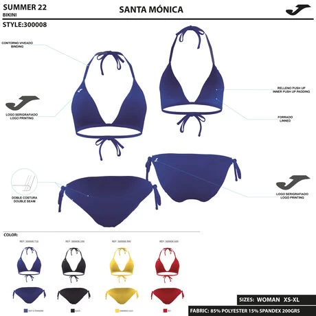 JOMA Bikini Mujer Santa Mónica Royal 5 JOMA Bikini Mujer Santa Mónica Royal - Imagen 3