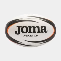 JOMA Balón Rugby J-Match Blanco Negro Naranja