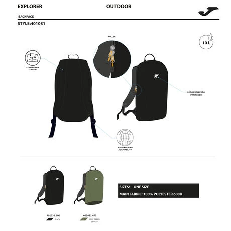 JOMA Mochila Explorer Caqui 6 JOMA Mochila Explorer Caqui - Imagen 4