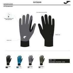 JOMA Guantes Explorer Antracita 7 JOMA Guantes Explorer Antracita -Deportiva Ropa Tienda 401037.171 3