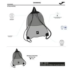 JOMA Mochila Saco Splash Negro -Deportiva Ropa Tienda 401053.100 3