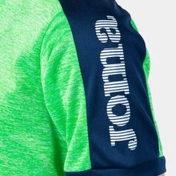 JOMA Camiseta Manga Corta Hombre Escanu Verde Flúor Gris Melange Marino -Deportiva Ropa Tienda 500264CS.020 4