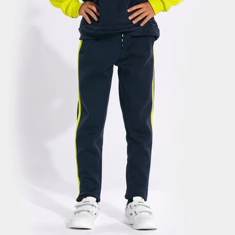 JOMA Pantalón Largo Niño Stripe Marino Lima 4 JOMA Pantalón Largo Niño Stripe Marino Lima - Imagen 2