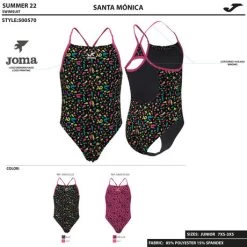 JOMA Bañador Niña Santa Mónica Rosa -Deportiva Ropa Tienda 500570.035 5