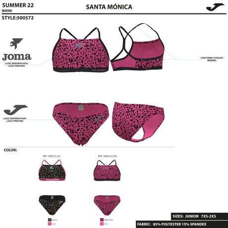 JOMA Bikini Niña Santa Mónica Rosa 7 JOMA Bikini Niña Santa Mónica Rosa - Imagen 5