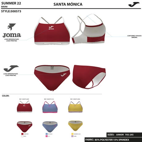 JOMA Bikini Niña Santa Mónica Azul 7 JOMA Bikini Niña Santa Mónica Azul - Imagen 5