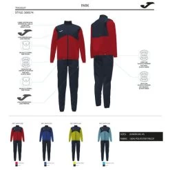 JOMA Chándal Niño Park Marino Lima -Deportiva Ropa Tienda 500574.304 3