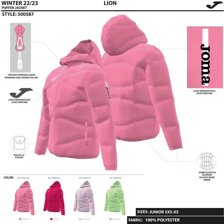 JOMA Anorak Niña Lion Verde 7 JOMA Anorak Niña Lion Verde - Imagen 5