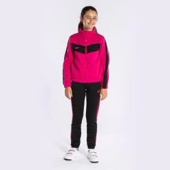JOMA Chándal Niña Stripe Fucsia Negro -Deportiva Ropa Tienda 500591.522 3