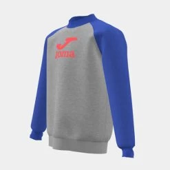 JOMA Sudadera Niño Lion Gris Melange Azul -Deportiva Ropa Tienda 500626.257 4