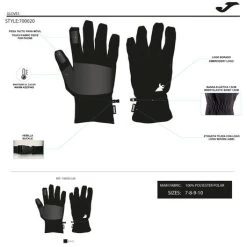 JOMA Guantes Explorer Negro -Deportiva Ropa Tienda 700020.100 5