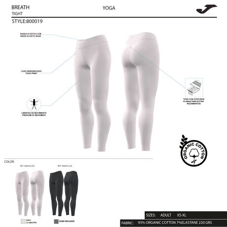 JOMA Mallas Largas Mujer Street Burdeos 9 JOMA Mallas Largas Mujer Street Burdeos - Imagen 7