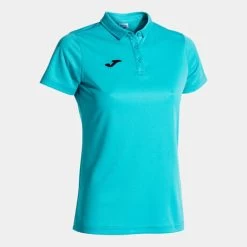 JOMA Polo Manga Corta Mujer Hobby Turquesa Flúor
