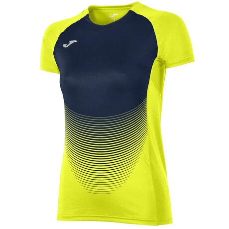 JOMA Camiseta Manga Corta Mujer Elite VI Amarillo Marino 3 JOMA Camiseta Manga Corta Mujer Elite VI Amarillo Marino