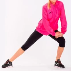 JOMA Cortavientos Mujer Elite VII Rosa Flúor -Deportiva Ropa Tienda 901065.030 4