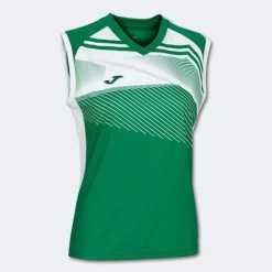 JOMA Camiseta Sin Mangas Mujer Supernova II Verde Blanco