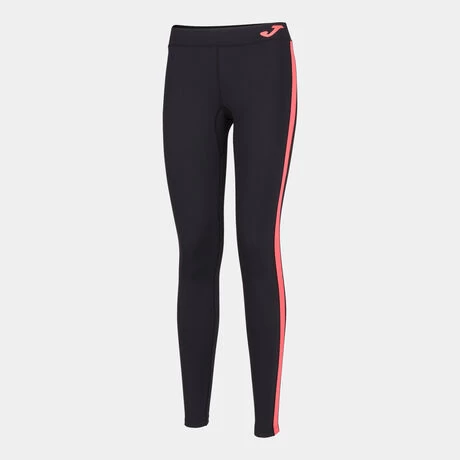 JOMA Mallas Largas Mujer Ascona Negro Coral Flúor 3 JOMA Mallas Largas Mujer Ascona Negro Coral Flúor