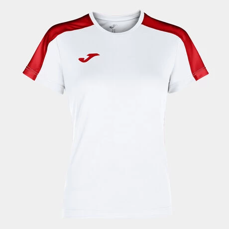 JOMA Camiseta Manga Corta Mujer Academy III Blanco Rojo 3 JOMA Camiseta Manga Corta Mujer Academy III Blanco Rojo