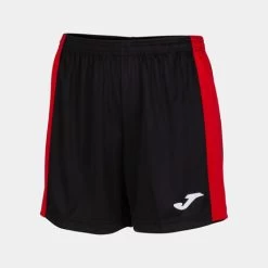JOMA Short Mujer Maxi Negro Rojo