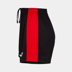 JOMA Short Mujer Maxi Negro Rojo -Deportiva Ropa Tienda 901142.106 3