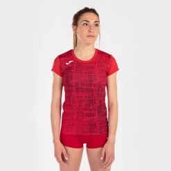 JOMA Camiseta Manga Corta Mujer Elite VIII Rojo -Deportiva Ropa Tienda 901255.600 3