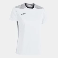 JOMA Camiseta Manga Corta Mujer Championship VI Blanco Gris