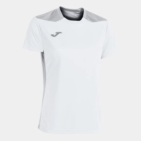 JOMA Camiseta Manga Corta Mujer Championship VI Blanco Gris 3 JOMA Camiseta Manga Corta Mujer Championship VI Blanco Gris