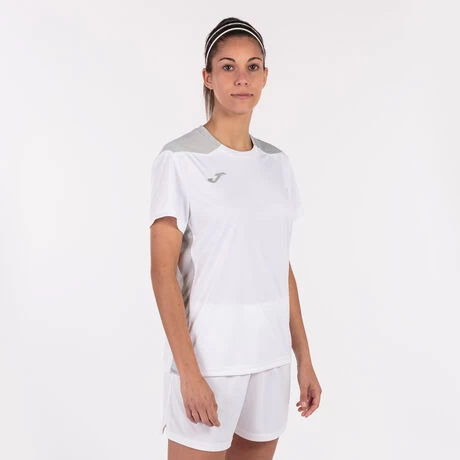 JOMA Camiseta Manga Corta Mujer Championship VI Blanco Gris 4 JOMA Camiseta Manga Corta Mujer Championship VI Blanco Gris - Imagen 2