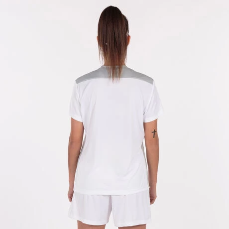 JOMA Camiseta Manga Corta Mujer Championship VI Blanco Gris 5 JOMA Camiseta Manga Corta Mujer Championship VI Blanco Gris - Imagen 3