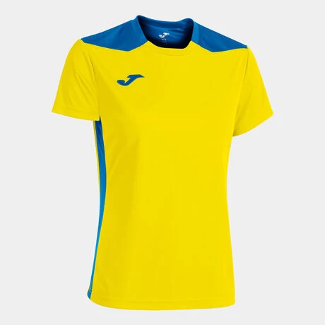 JOMA Camiseta Manga Corta Mujer Championship VI Amarillo Royal 3 JOMA Camiseta Manga Corta Mujer Championship VI Amarillo Royal