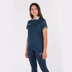 JOMA Polo Manga Corta Mujer Championship VI Marino Blanco -Deportiva Ropa Tienda 901272.332 5