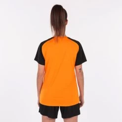 JOMA Camiseta Manga Corta Mujer Academy IV Naranja Negro -Deportiva Ropa Tienda 901335.881 3