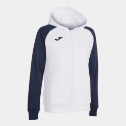JOMA Chaqueta Con Capucha Mujer Academy IV Blanco Marino -Deportiva Ropa Tienda 901336.203 4